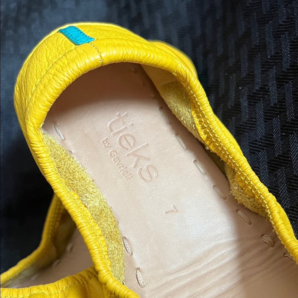 Tieks Mustard Yellow Ballet Flats - Picture 2 of 8